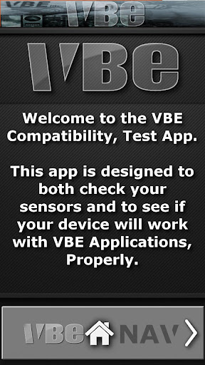 Android application VBE SENSOR Compatibility APP screenshort