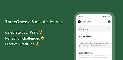 ThreeOnes: a 5 minute Journal