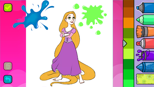 easy drawing with Rapunzel