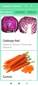 Vegetables Vitamins