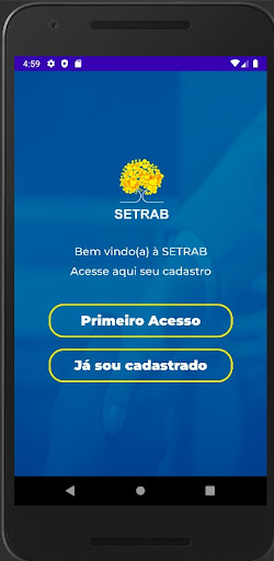Android application SETRAB screenshort