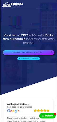 Android application Consulta Nacional screenshort