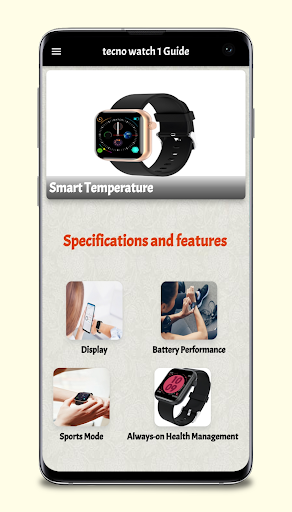 Android application Tecno Watch Guide screenshort