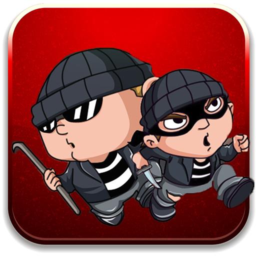 Diamond robbery - Thief escape logo