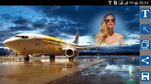 Android application Airplane Photo Frames screenshort