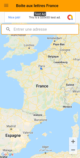 Android application Boîte aux lettres France screenshort
