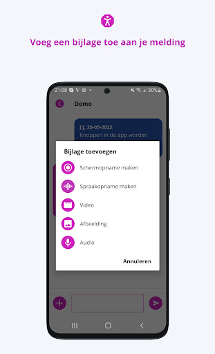 Ontoegankelijk - Meldpunt Screen 2