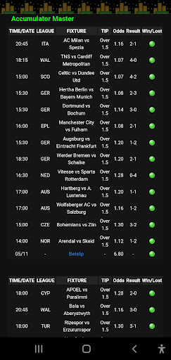 Accumulator Master Screen 2