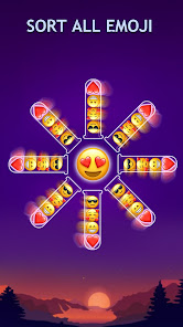 Emoji Sort - Puzzle Games apkpoly screenshots 3