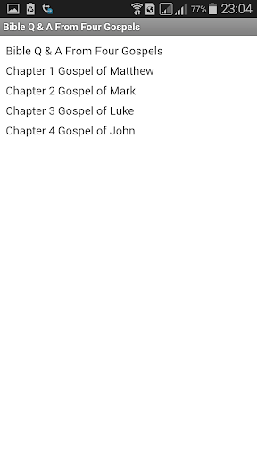 Bible Q & A From Four Gospels Screen 3