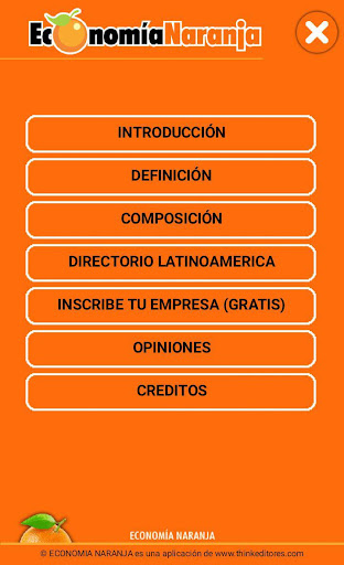 Android application Economía Naranja screenshort