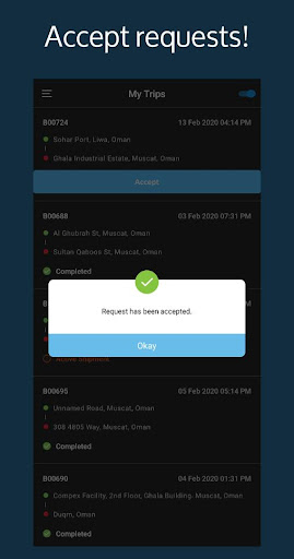 Fastmovers Driver Screen 3