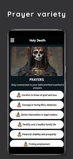 Android application Holy Death Prayers screenshort