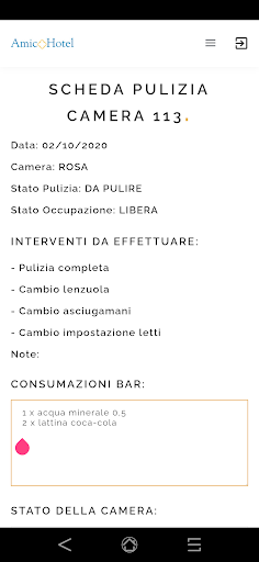 AmicHotel housekeeping Screen 3