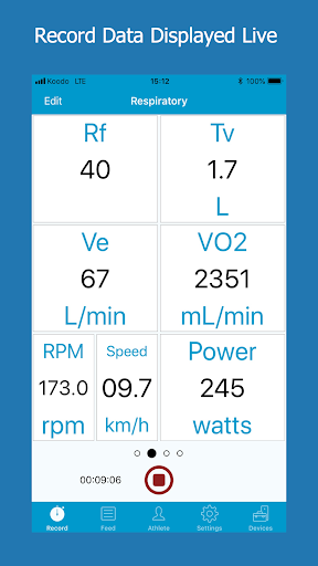 VO2 Master Manager Screen 2