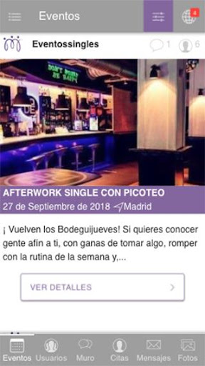 EventosSingles - Conocer gente Screen 3