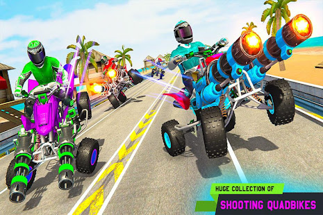 ATV Quad Bike Racing Simulator: Bike Shooting Game apk