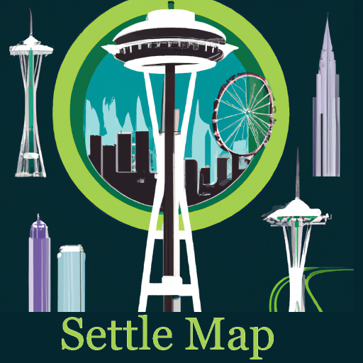 Seattle map Offline logo