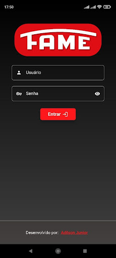 Android application Fame - Controle de KM screenshort