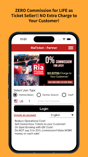 Android application Ria Ticket - SELL Your Ticket screenshort