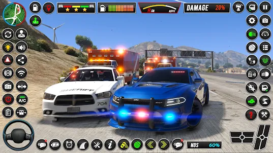 智能警察停车场模拟器游戏