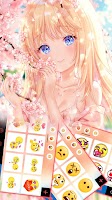 screenshot of Cute Sakura Girl Theme