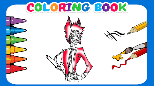 Hazbin coloring book Hotel