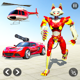 Robot Car Game - Cat Robot Transform War Games icon
