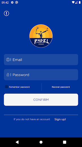 Android application Padel Curaçao screenshort