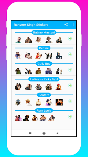 Ranveer Singh Stickers Screen 2