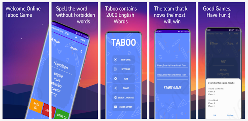 Tabu | Taboo Online | Taboo Cards