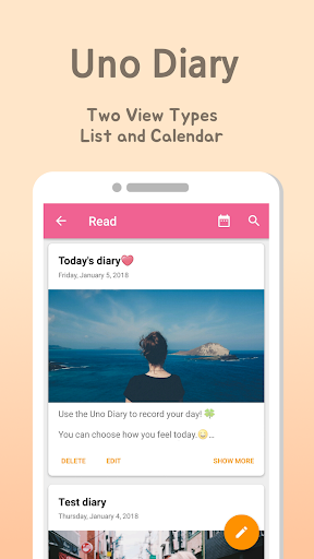 Uno Diary Screen 3