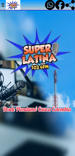 Android application Super Latina 103.4 Fm screenshort