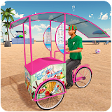 Beach Ice Cream Delivery Boy icon