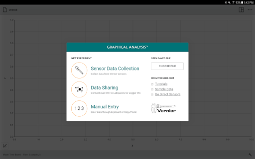 Screenshot of Graphical Analysis