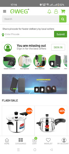 Android application Oweg screenshort