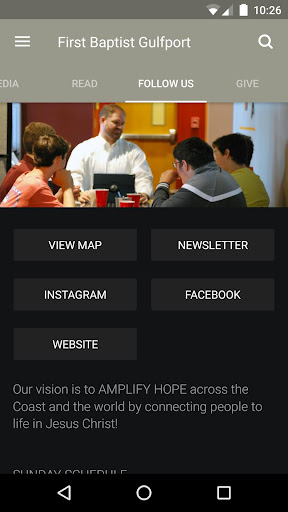 First Baptist Gulfport App Screen 3