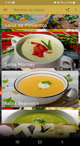 Captura de Pantalla 2 Recetas de Salsas Deliciosas y android
