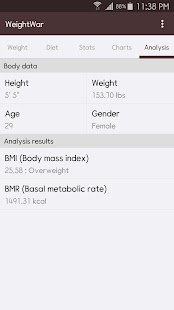 WeightWar - Weight Tracker Screenshot