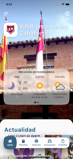 Android application AyMo - Tu ayuntamiento digital screenshort