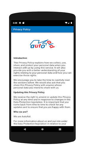 AutoAid Breakdown Screen 2