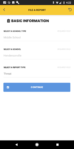 Report It, Dont Ignore It! Screen 2