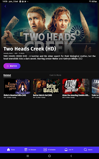 Screenshot of VIDAA Channels
