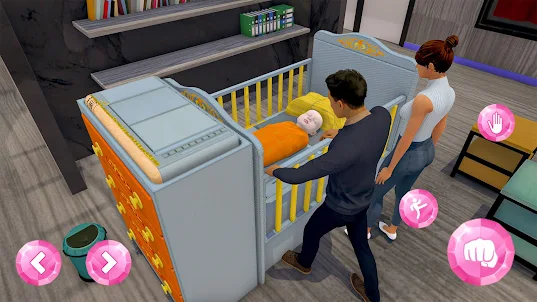 أمي الحامل الحامل ألعاب 3D