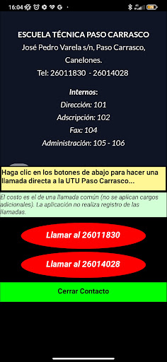 UTU Paso Carrasco Screen 2