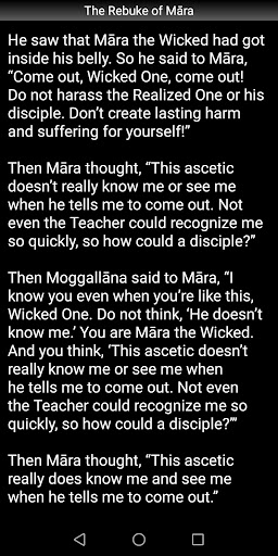 The Rebuke of Mara Sutta Screen 3
