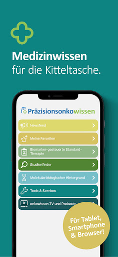Android application Präzisionsonkowissen screenshort