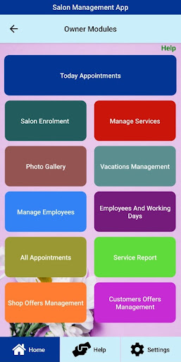 Salon Management Screen 3
