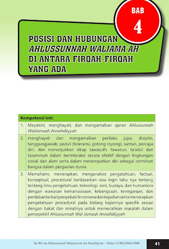 Buku Siswa Ke-NU-an Aswaja Kelas 11 MA / SMA 2017