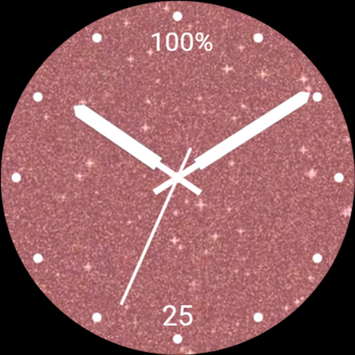Pink Glitter Rose Gold Watch logo